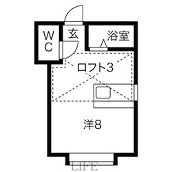 ＡＭＳ本通Ａ棟の物件間取画像